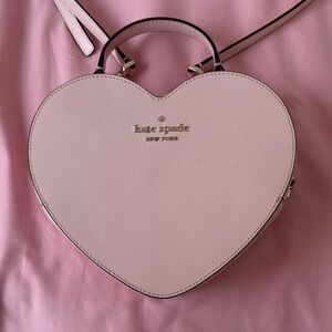 Kate Spade Light Pink Heart Crossbody Bag